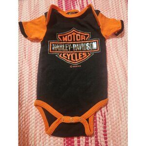 Baby Harley Davidson Onesie Size 3-6 Months
